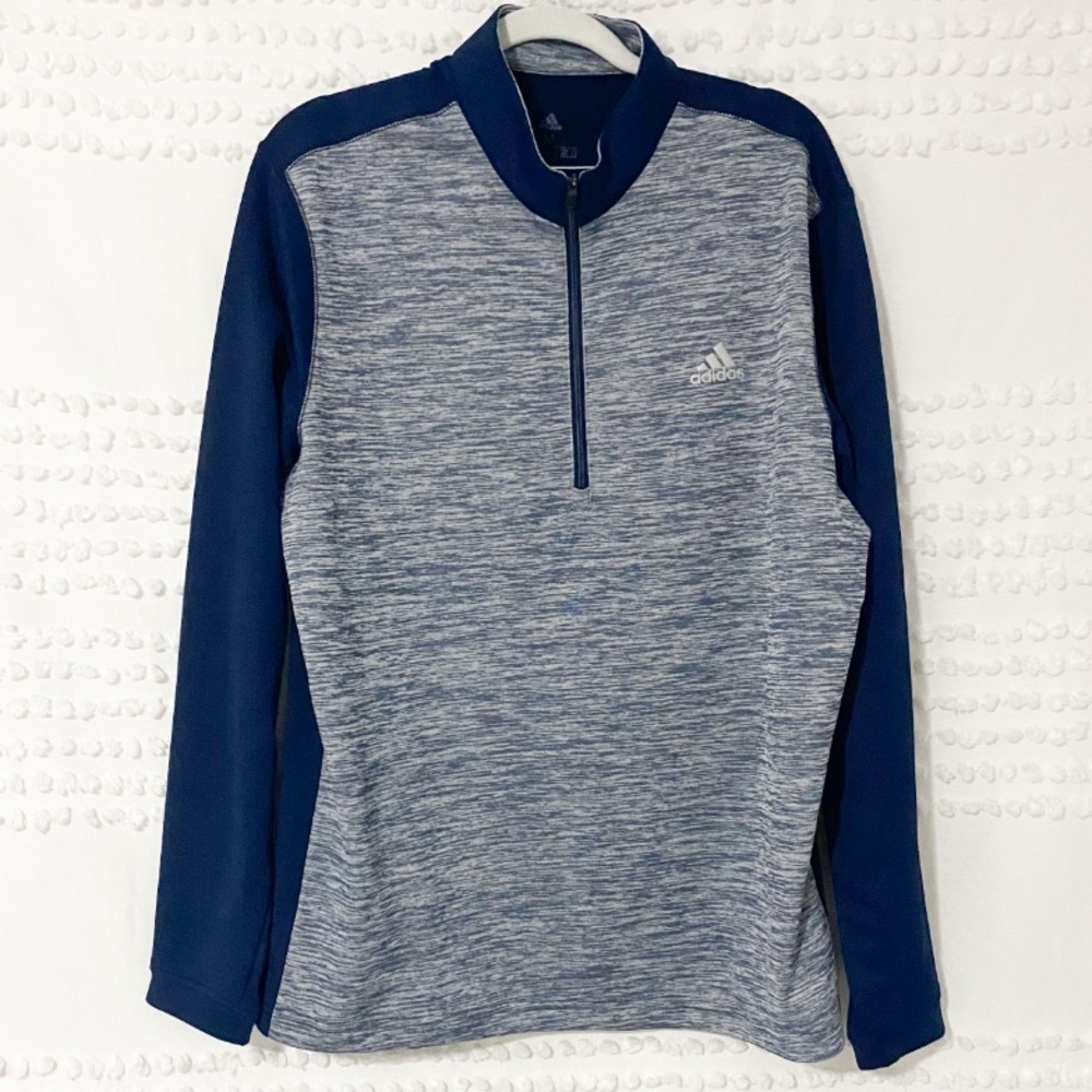 Adidas two tone quarter zip sweatshirt m